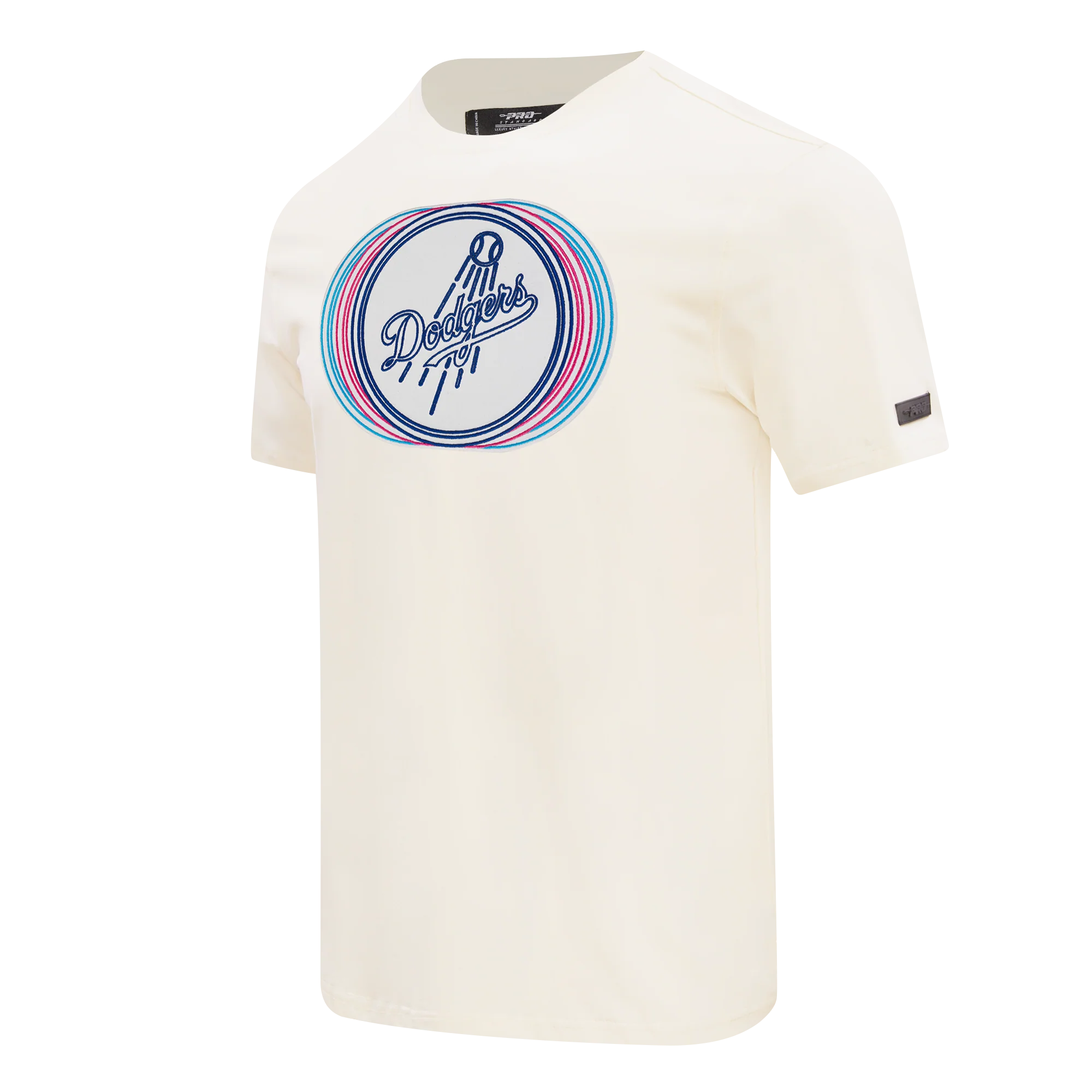 MLB LOS ANGELES DODGERS ECHO LOGO MEN'S SINGLE JERSEY TOP (EGGSHELL) - Image 2