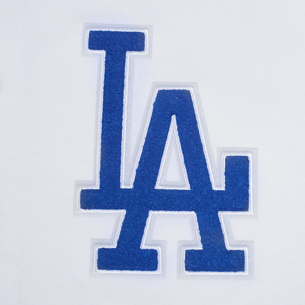 MLB LOS ANGELES DODGERS SOUVENIR MEN'S WARM UP JACKET (WHITE/BLACK) - Image 8