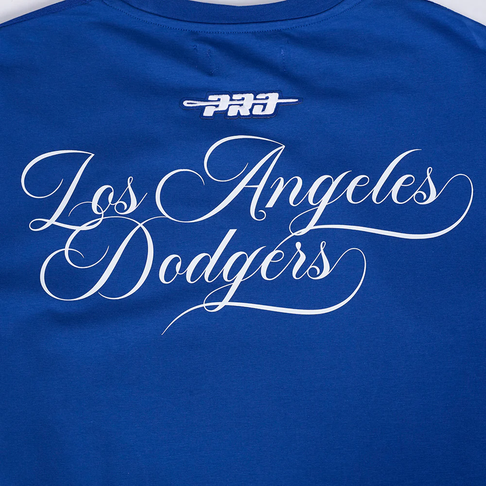 MLB LOS ANGELES DODGERS SUGAR SKULL MEN'S SINGLE JERSEY STRIPED TOP (DODGER BLUE) - Image 6