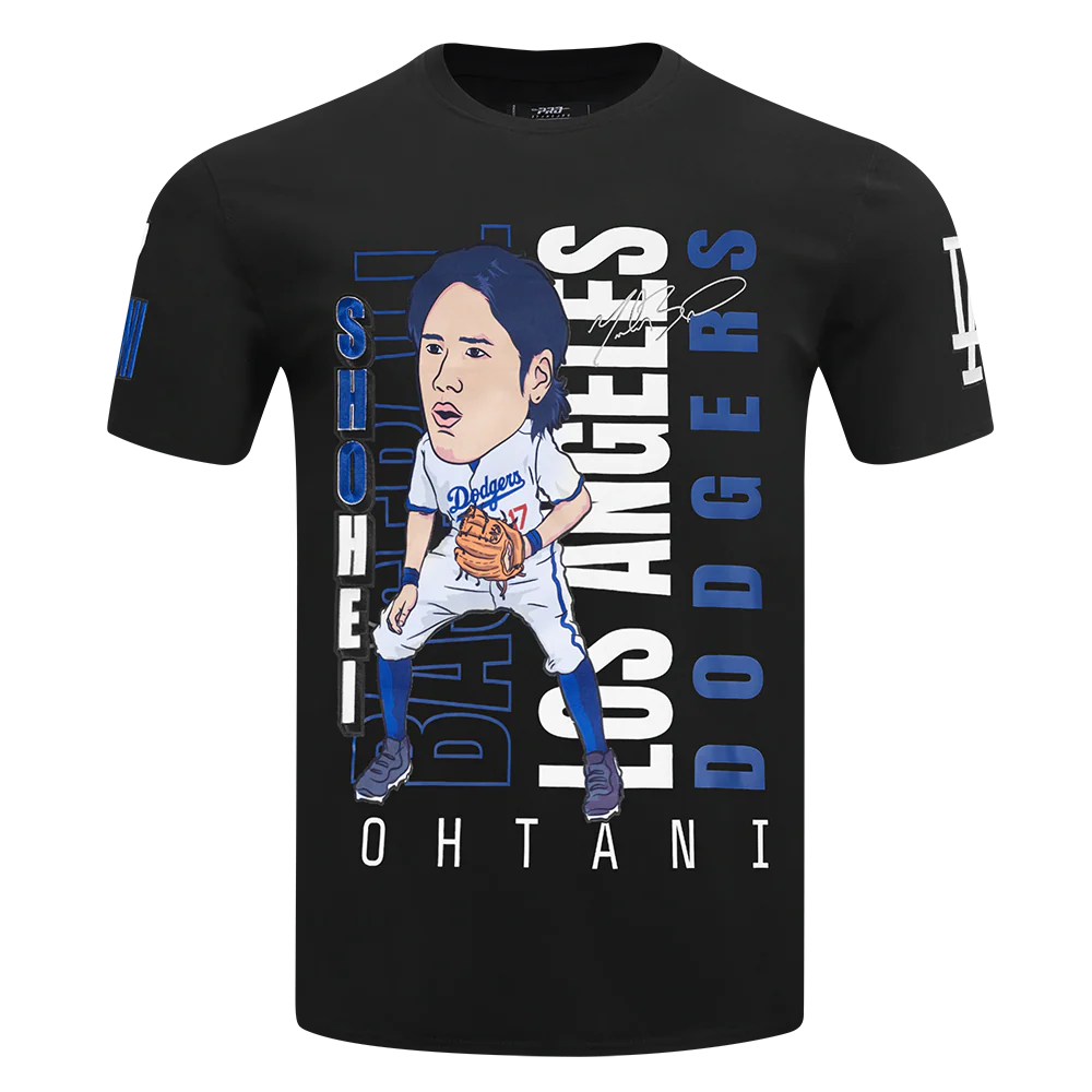 MLB LOS ANGELES DODGERS SHOHEI OHTANI #17 REMIX AVATAR MEN'S SJ TEE (BLACK)
