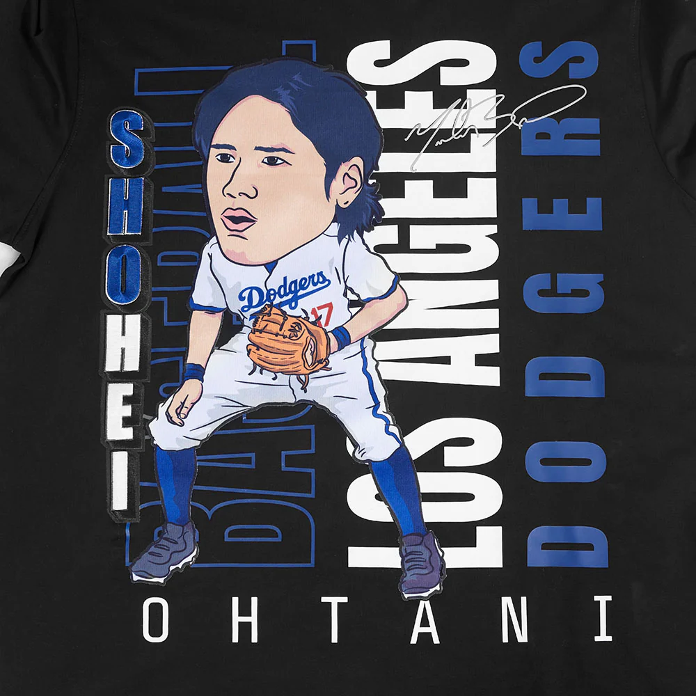 MLB LOS ANGELES DODGERS SHOHEI OHTANI #17 REMIX AVATAR MEN'S SJ TEE (BLACK) - Image 5