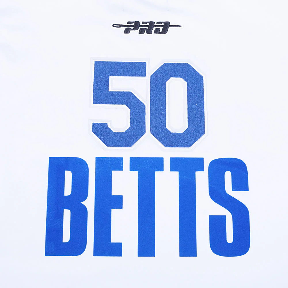 MLB LOS ANGELES DODGERS MOOKIE BETTS #50  CLASSIC MEN'S SINGLE JERSEY STRIPED TOP (WHITE/DODGER BLUE) - Image 5