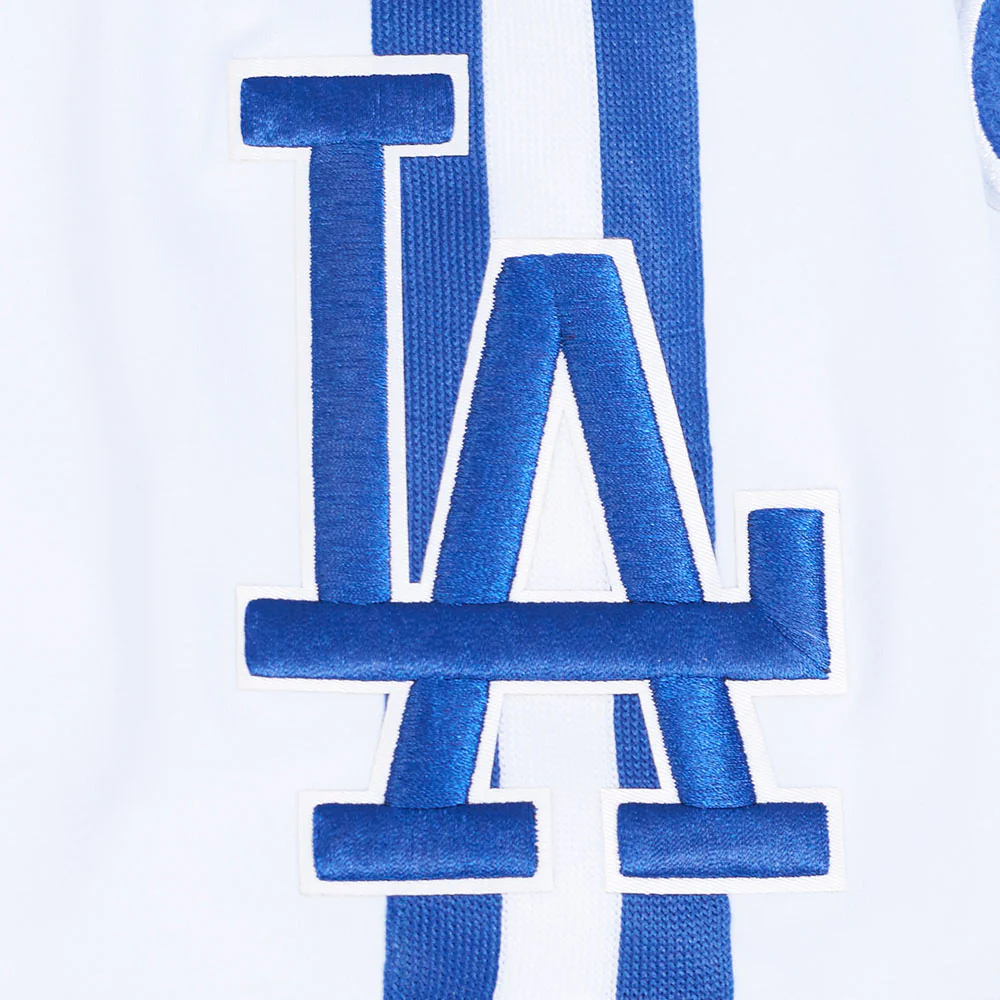 MLB LOS ANGELES DODGERS MOOKIE BETTS #50  CLASSIC MEN'S SINGLE JERSEY STRIPED TOP (WHITE/DODGER BLUE) - Image 7