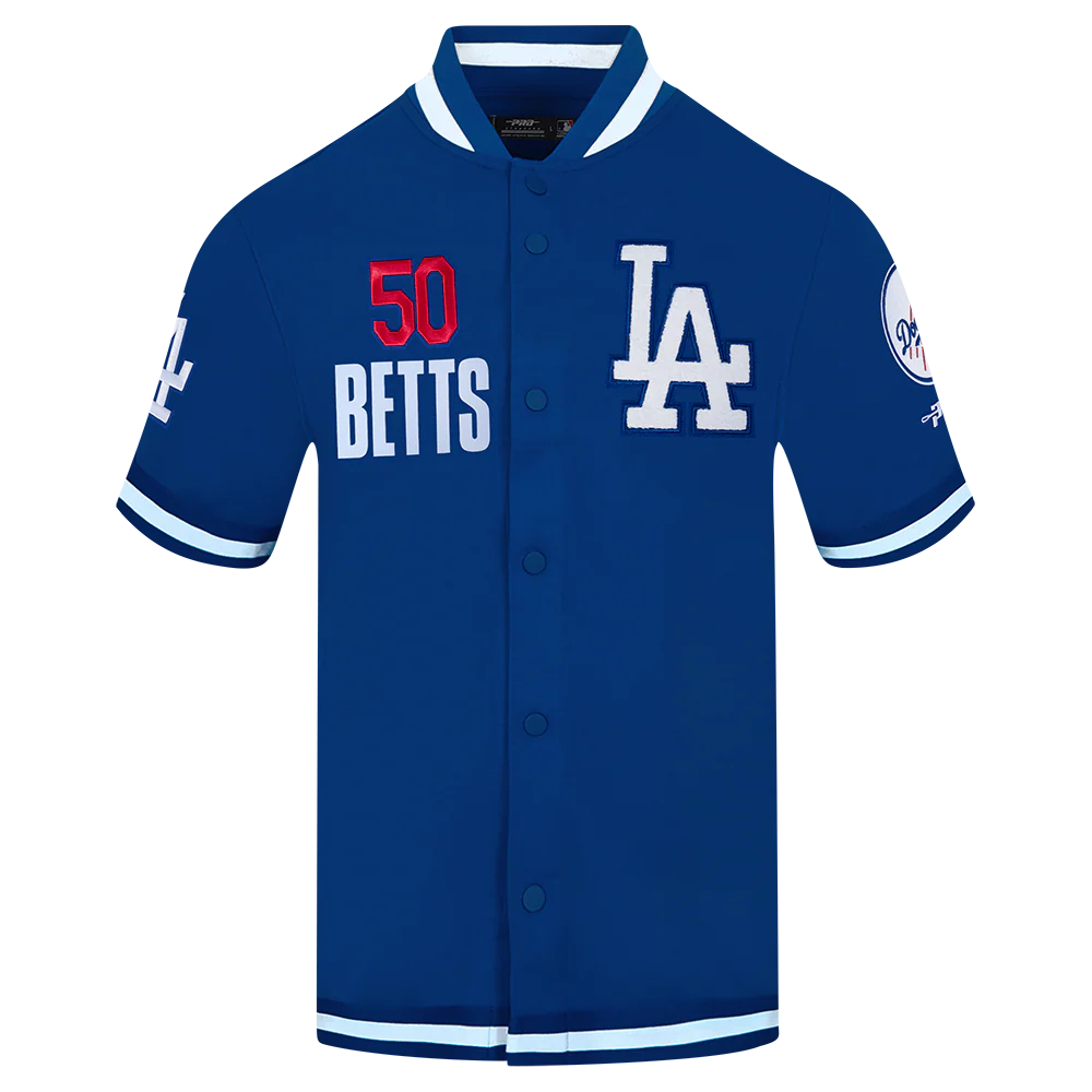MLB LOS ANGELES DODGERS MOOKIE BETTS #50 CLASSIC MEN'S WARM UP JACKET (DODGER BLUE)