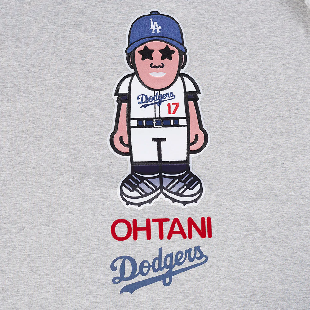 MLB LOS ANGELES DODGERS SHOHEI OHTANI #17 AVATAR MEN'S SJ TEE (HEATHER GREY) - Image 6