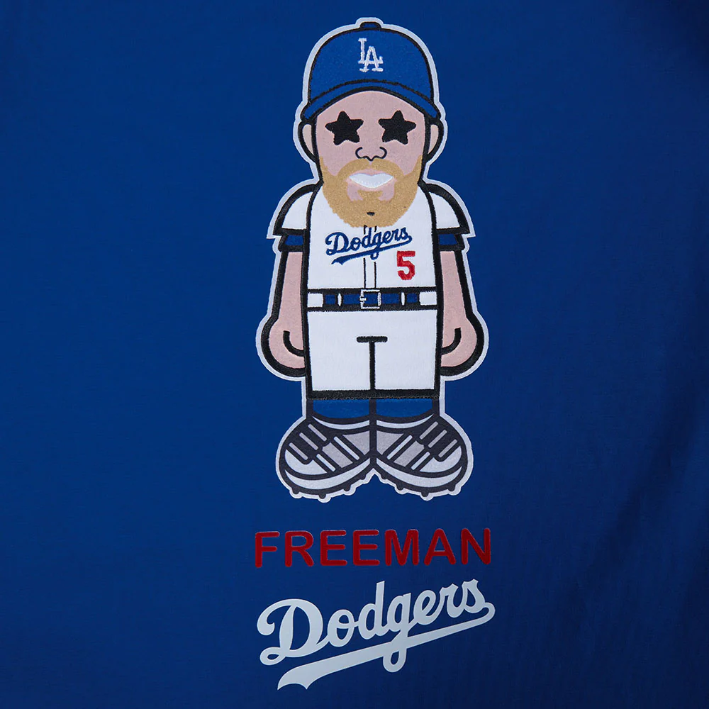 MLB LOS ANGELES DODGERS FREDDIE FREEMAN #5 AVATAR MEN'S SINGLE JERSEY TOP (DODGER BLUE) - Image 5