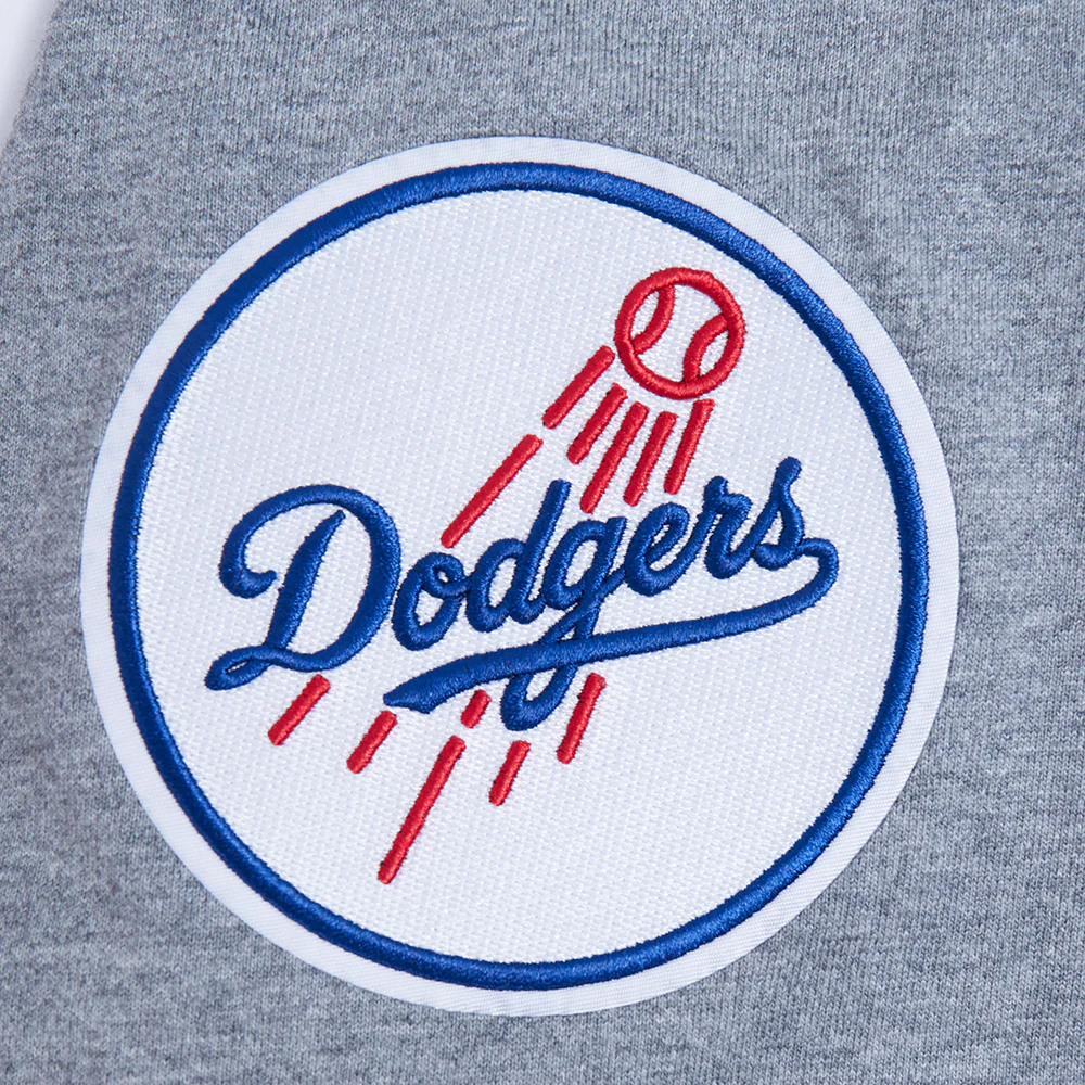 MLB LOS ANGELES DODGERS LIVING LARGE MEN'S CJ DROP SHOULDER TOP (DARK HEATHER GRAY) - Image 4