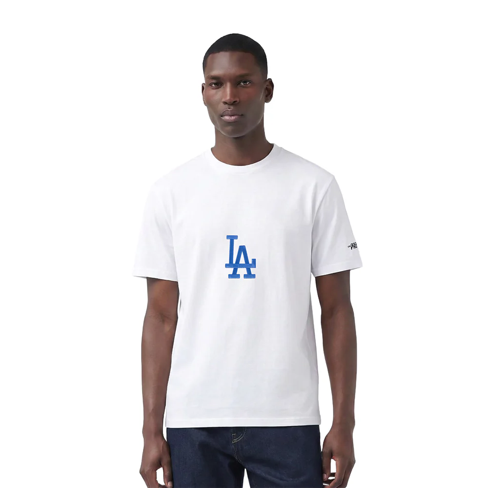 MLB LOS ANGELES DODGERS LIVING LARGE MEN'S CJ DROP SHOULDER TOP (WHITE)