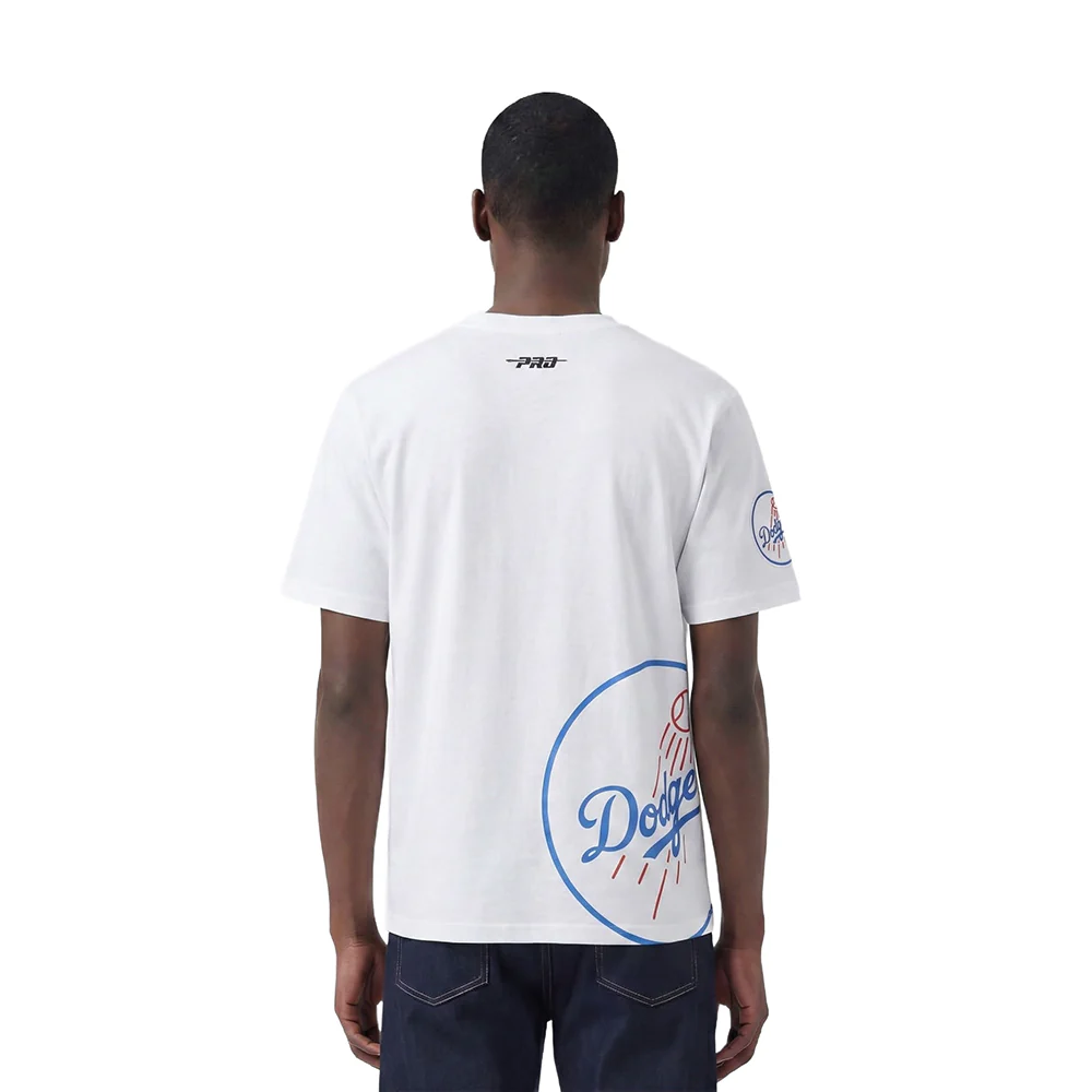 MLB LOS ANGELES DODGERS LIVING LARGE MEN'S CJ DROP SHOULDER TOP (WHITE) - Image 2