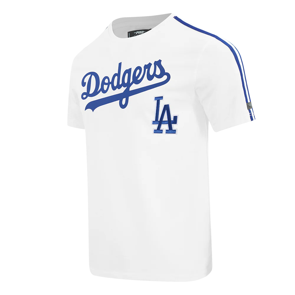 LOS ANGELES DODGERS ULTRAS MEN'S SJ TAPING TEE (WHITE/DODGER BLUE) - Image 3