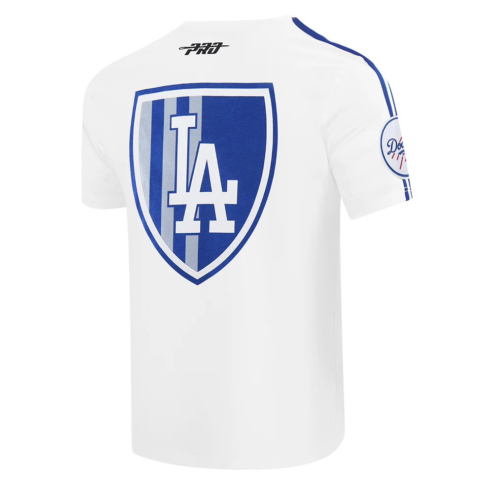 LOS ANGELES DODGERS ULTRAS MEN'S SJ TAPING TEE (WHITE/DODGER BLUE) - Image 4