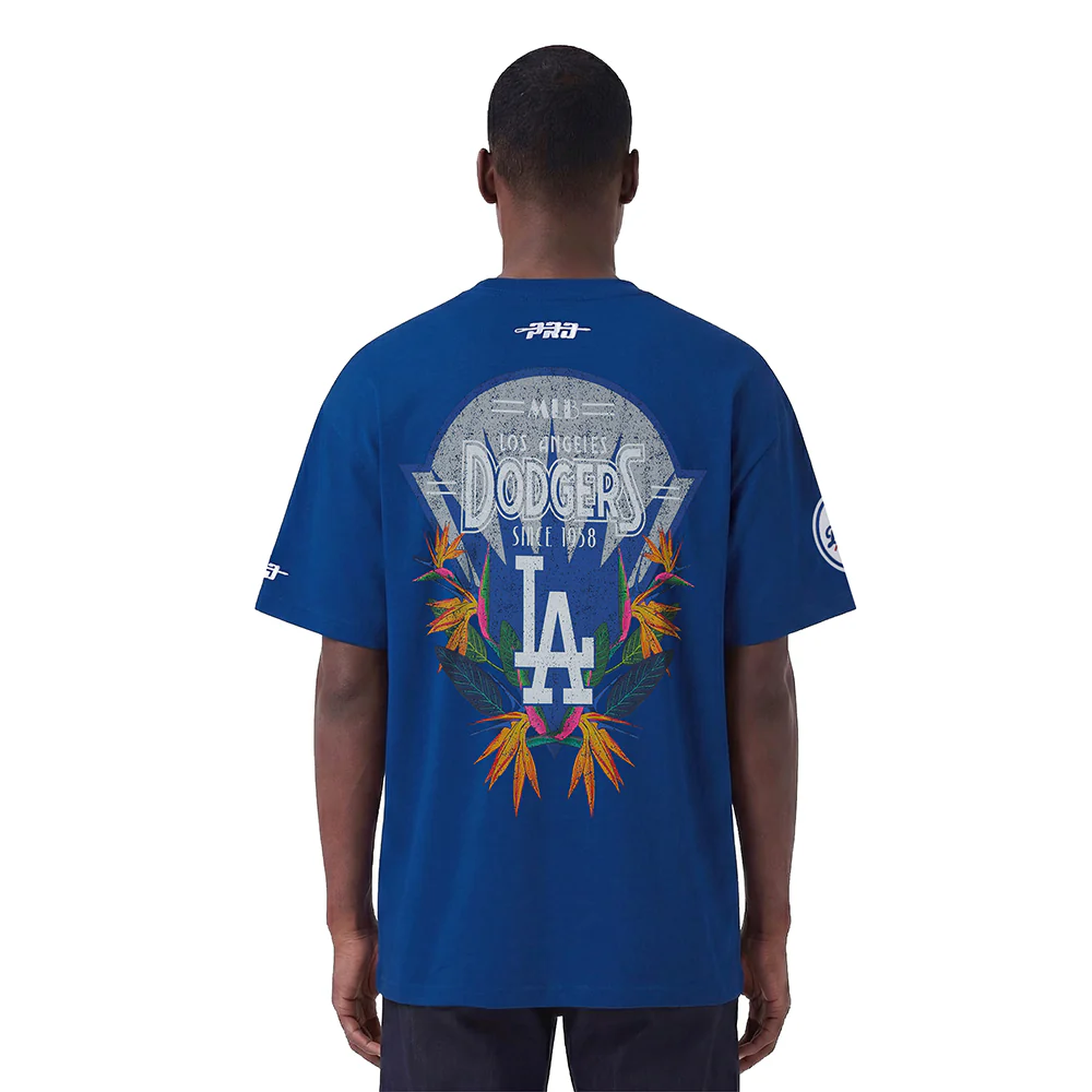 MLB LOS ANGELES DODGERS PARADISE MEN'S S/S TEE (DODGER BLUE) - Image 2