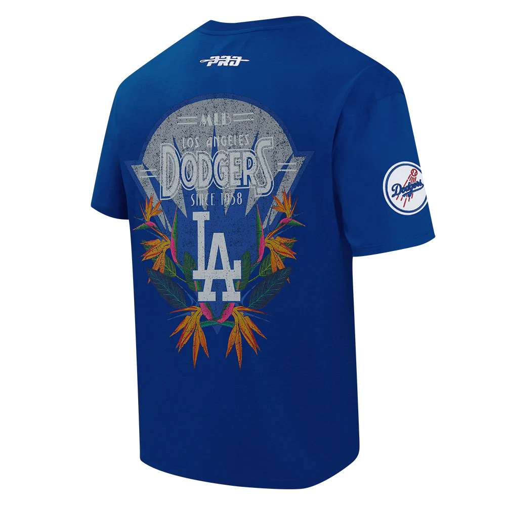 MLB LOS ANGELES DODGERS PARADISE MEN'S S/S TEE (DODGER BLUE) - Image 4