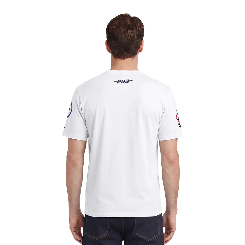 MLB LOS ANGELES DODGERS LETTERMAN MEN'S S/S TEE (WHITE) - Image 2
