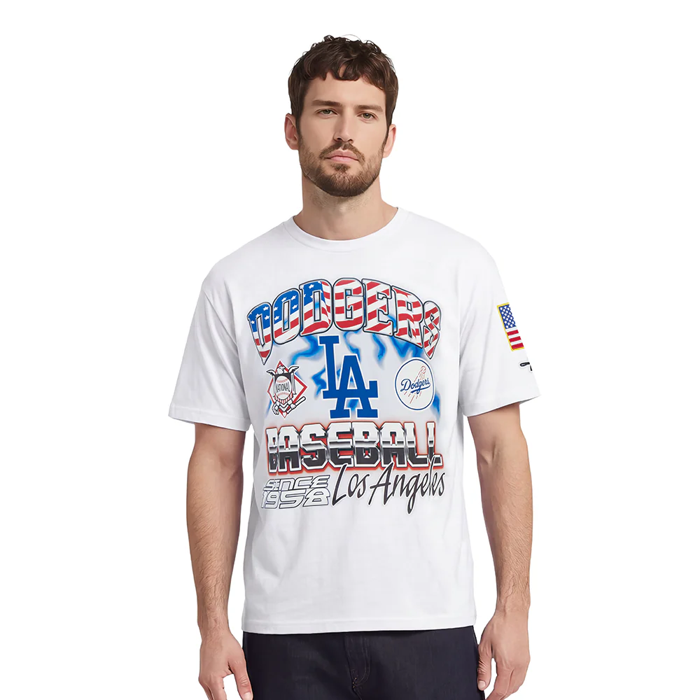 MLB LOS ANGELES DODGERS VICTORY MEN'S S/S TEE (WHITE)