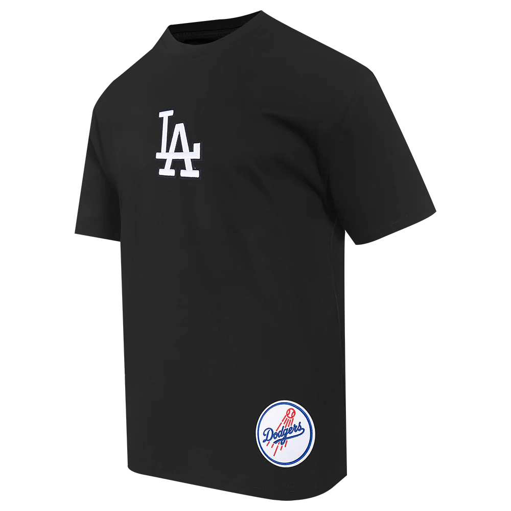 MLB LOS ANGELES DODGERS WINGSPAN MEN'S CJ DROP SHOULDER TEE (BLACK) - Image 4