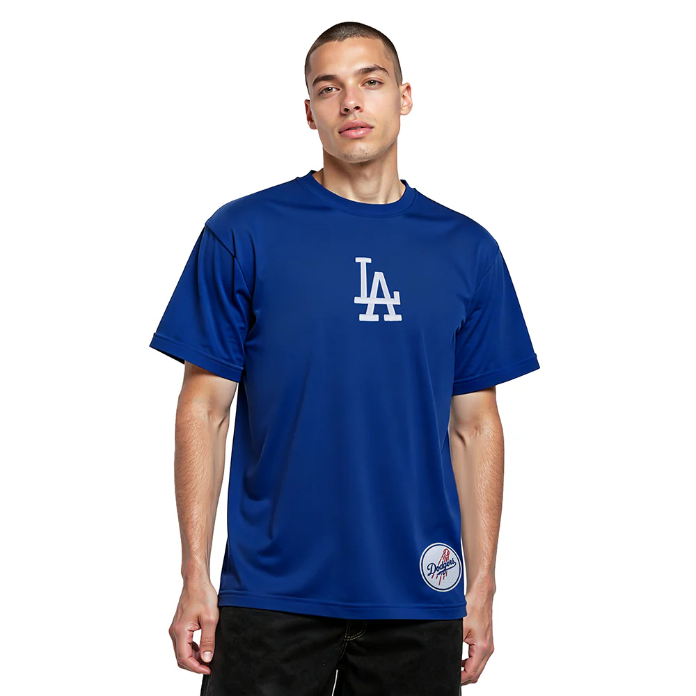 MLB LOS ANGELES DODGERS WINGSPAN MEN'S CJ DROP SHOULDER TEE V2 (DODGER BLUE) - Image 2