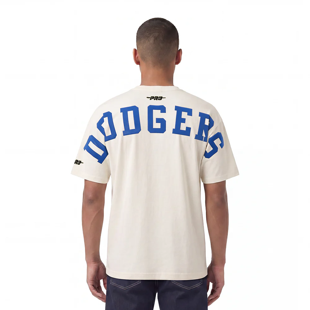 MLB LOS ANGELES DODGERS WINGSPAN MEN'S CJ DROP SHOULDER TEE (EGGSHELL)