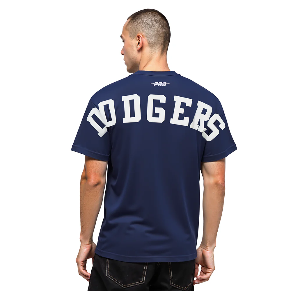 MLB LOS ANGELES DODGERS WINGSPAN MEN'S CJ DROP SHOULDER TEE V2 (MIDNIGHT NAVY)