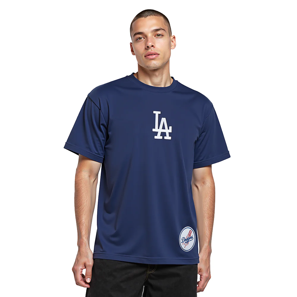 MLB LOS ANGELES DODGERS WINGSPAN MEN'S CJ DROP SHOULDER TEE V2 (MIDNIGHT NAVY) - Image 2
