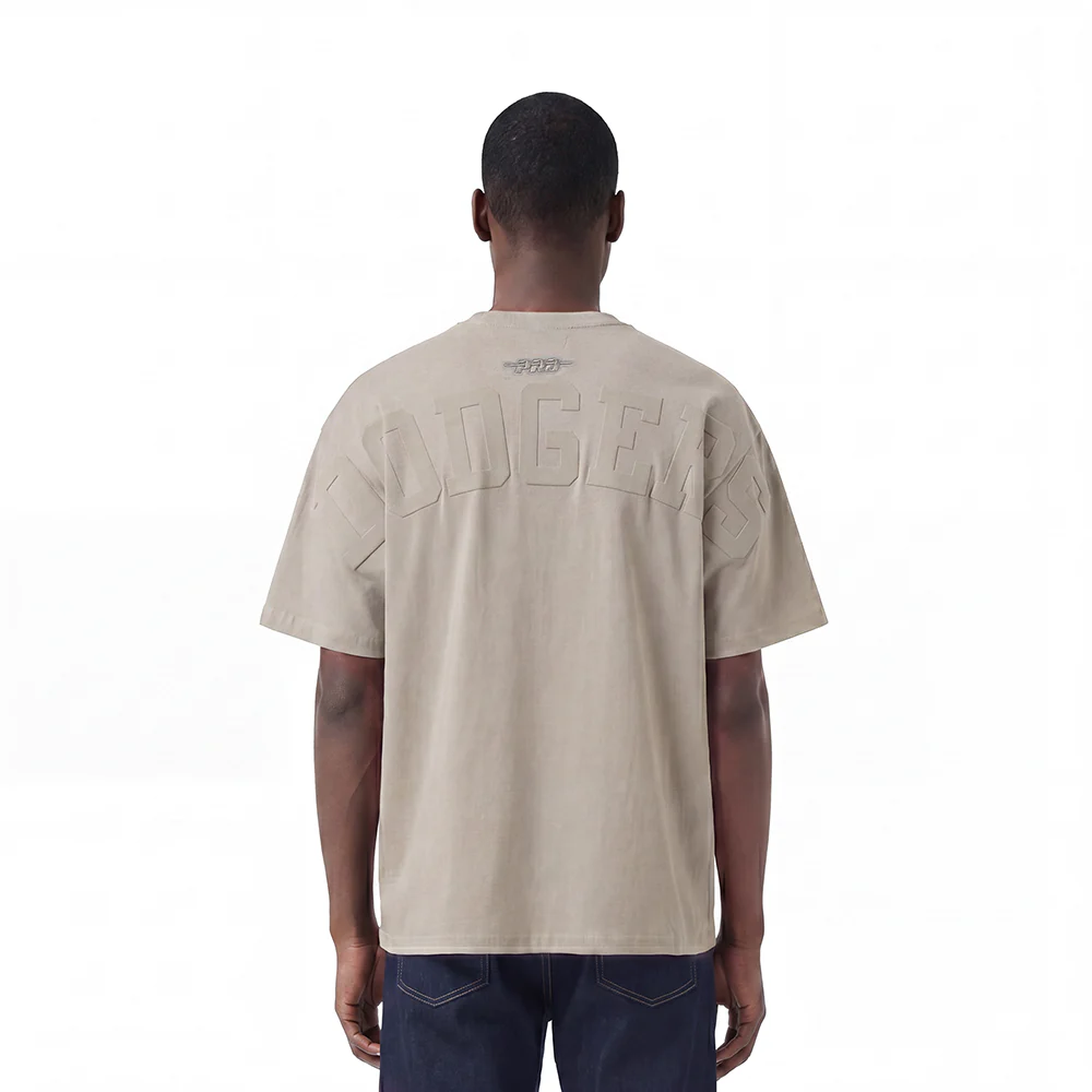 MLB LOS ANGELES DODGERS WINGSPAN MEN'S CJ DROP SHOULDER TEE (TAUPE)