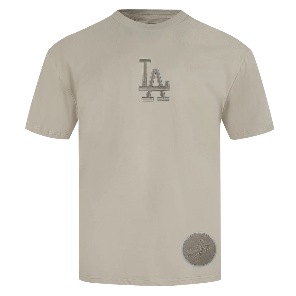 MLB LOS ANGELES DODGERS WINGSPAN MEN'S CJ DROP SHOULDER TEE (TAUPE) - Image 3