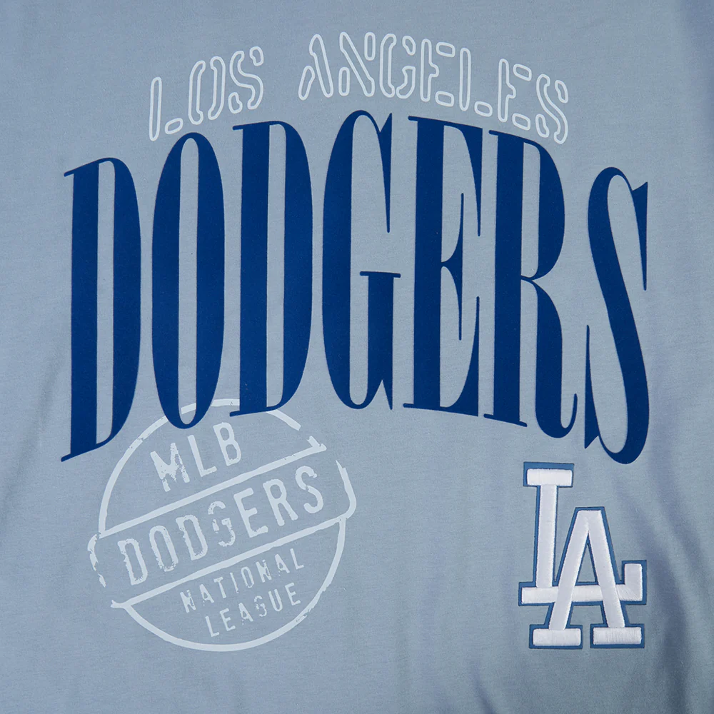 MLB LOS ANGELES DODGERS  STAMPED MEN'S S/S TEE (DUSTY BLUE) - Image 10