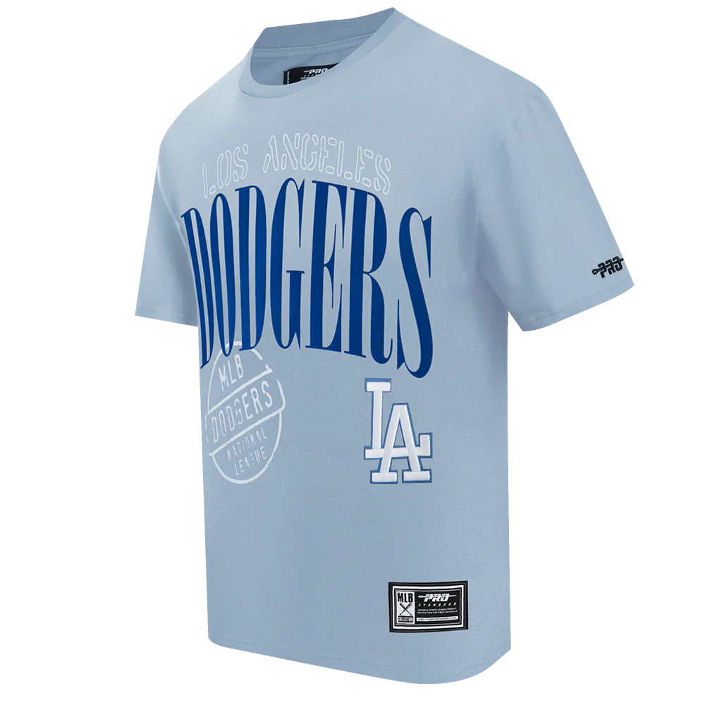MLB LOS ANGELES DODGERS  STAMPED MEN'S S/S TEE (DUSTY BLUE) - Image 6