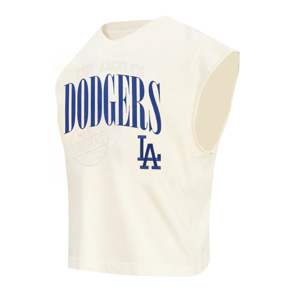 MLB LOS ANGELES DODGERS  STAMPED MEN'S S/S TEE (EGGSHELL) - Image 4