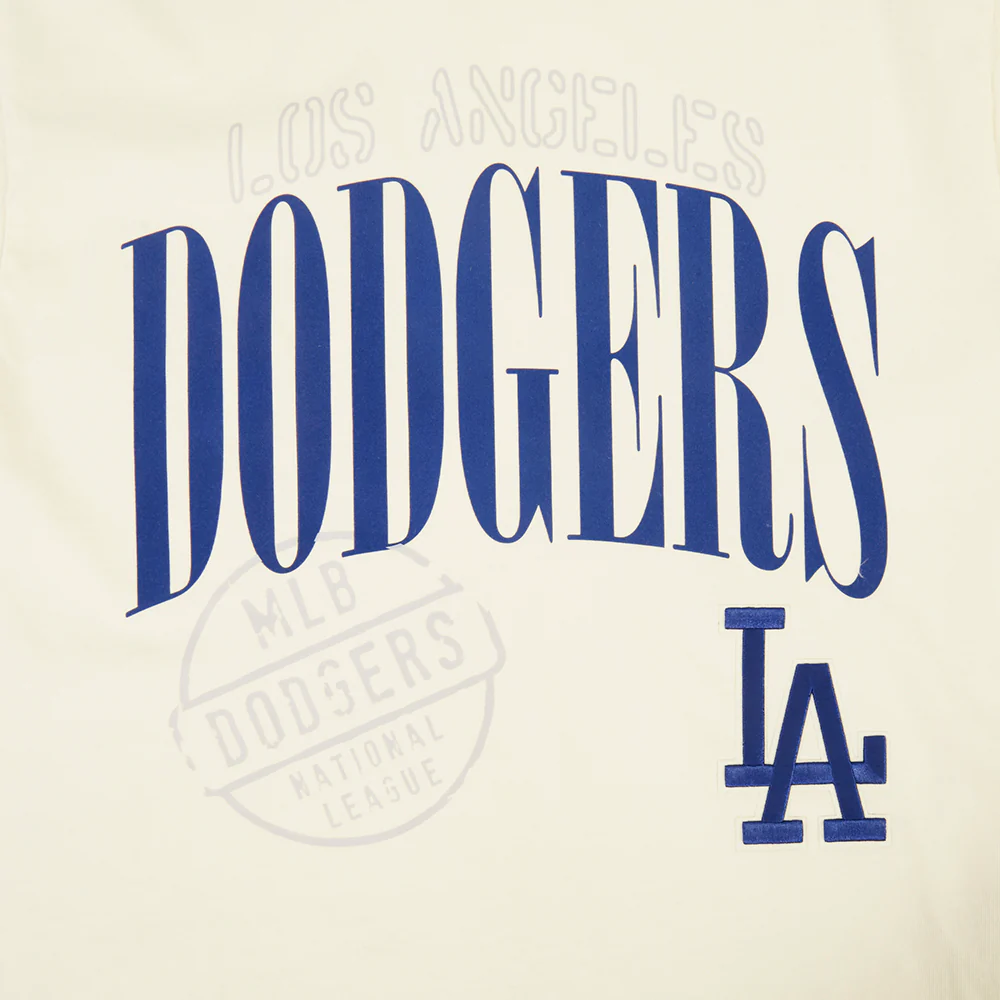 MLB LOS ANGELES DODGERS  STAMPED MEN'S S/S TEE (EGGSHELL) - Image 7