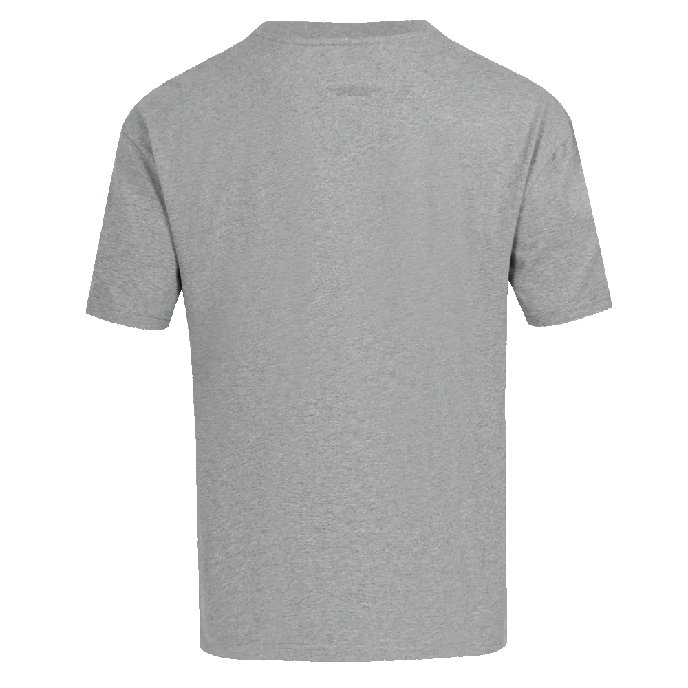 MLB LOS ANGELES DODGERS NEUTRAL MEN'S DROP SHOULDER TOP (DARK HEATHER GRAY) - Image 4