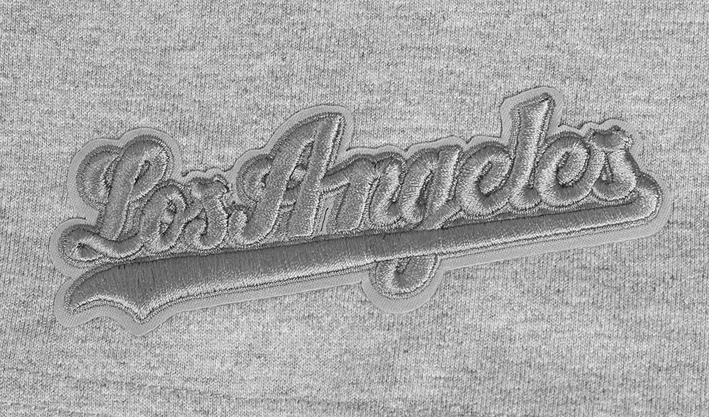 MLB LOS ANGELES DODGERS NEUTRAL MEN'S DROP SHOULDER TOP (DARK HEATHER GRAY) - Image 7