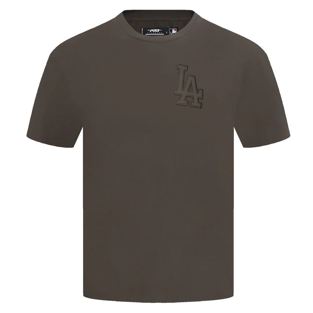 MLB LOS ANGELES DODGERS NEUTRAL DROP SHOULDER MEN'S TOP (DARK TAUPE)