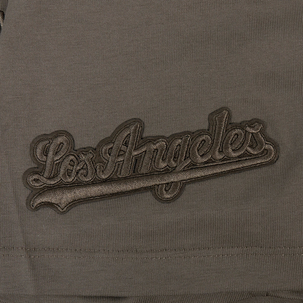 MLB LOS ANGELES DODGERS NEUTRAL DROP SHOULDER MEN'S TOP (DARK TAUPE) - Image 5