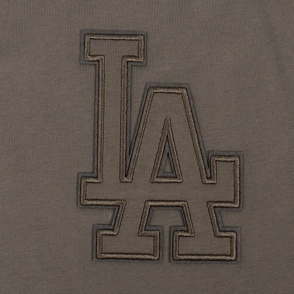 MLB LOS ANGELES DODGERS NEUTRAL DROP SHOULDER MEN'S TOP (DARK TAUPE) - Image 7