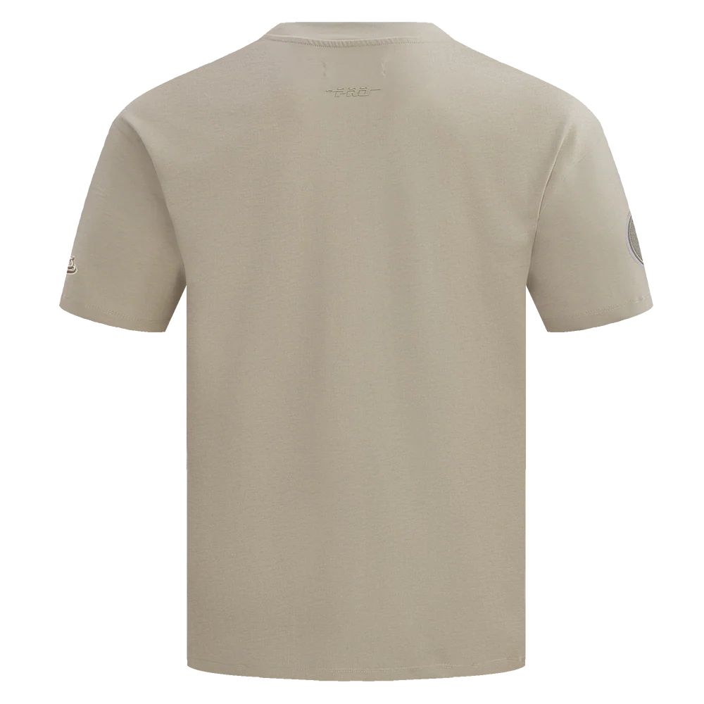 MLB LOS ANGELES DODGERS NEUTRAL DROP SHOULDER MEN'S TOP (TAUPE) - Image 4