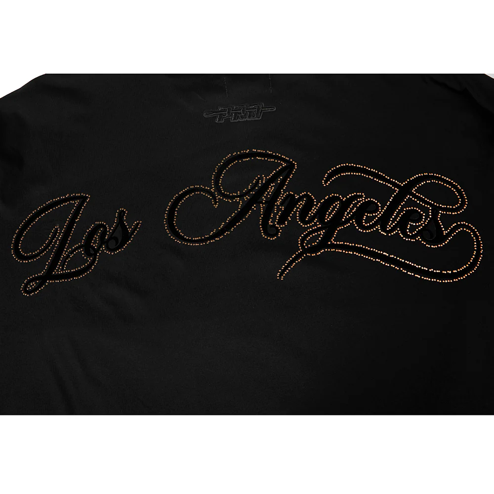 MLB LOS ANGELES DODGERS BLACKOUT MEN'S DROP SHOULDER LS TEE (BLACK) - Image 8