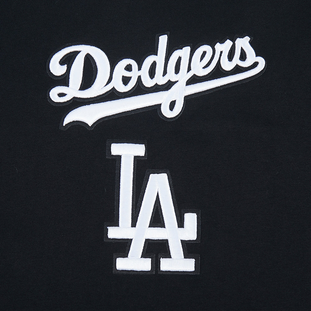 MLB LOS ANGELES DODGERS WINGSPAN MEN'S DROP SHOULDER LS TEE (BLACK/DODGER BLUE) - Image 7