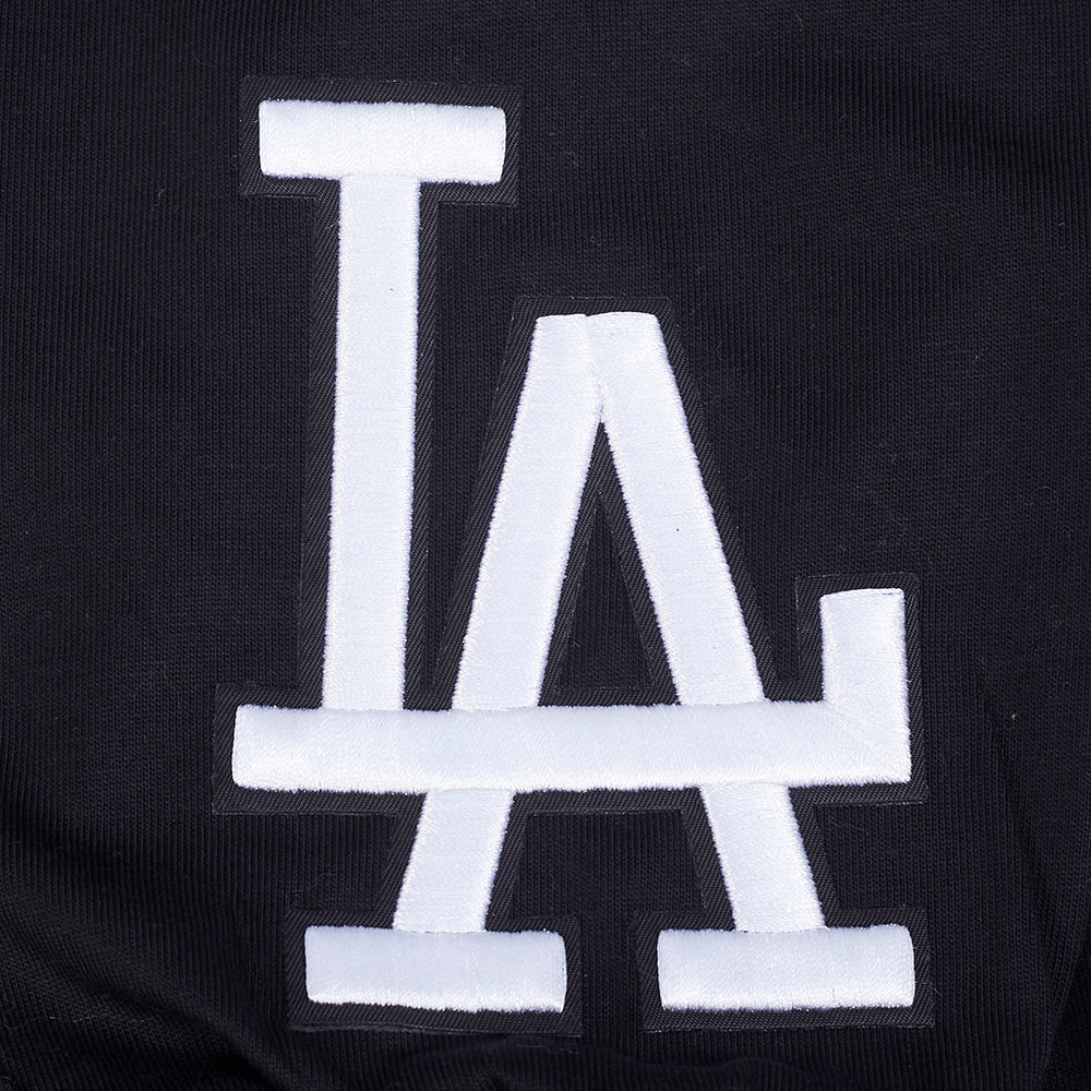 MLB LOS ANGELES DODGERS WINGSPAN MEN'S DROP SHOULDER LS TEE (BLACK/DODGER BLUE) - Image 9