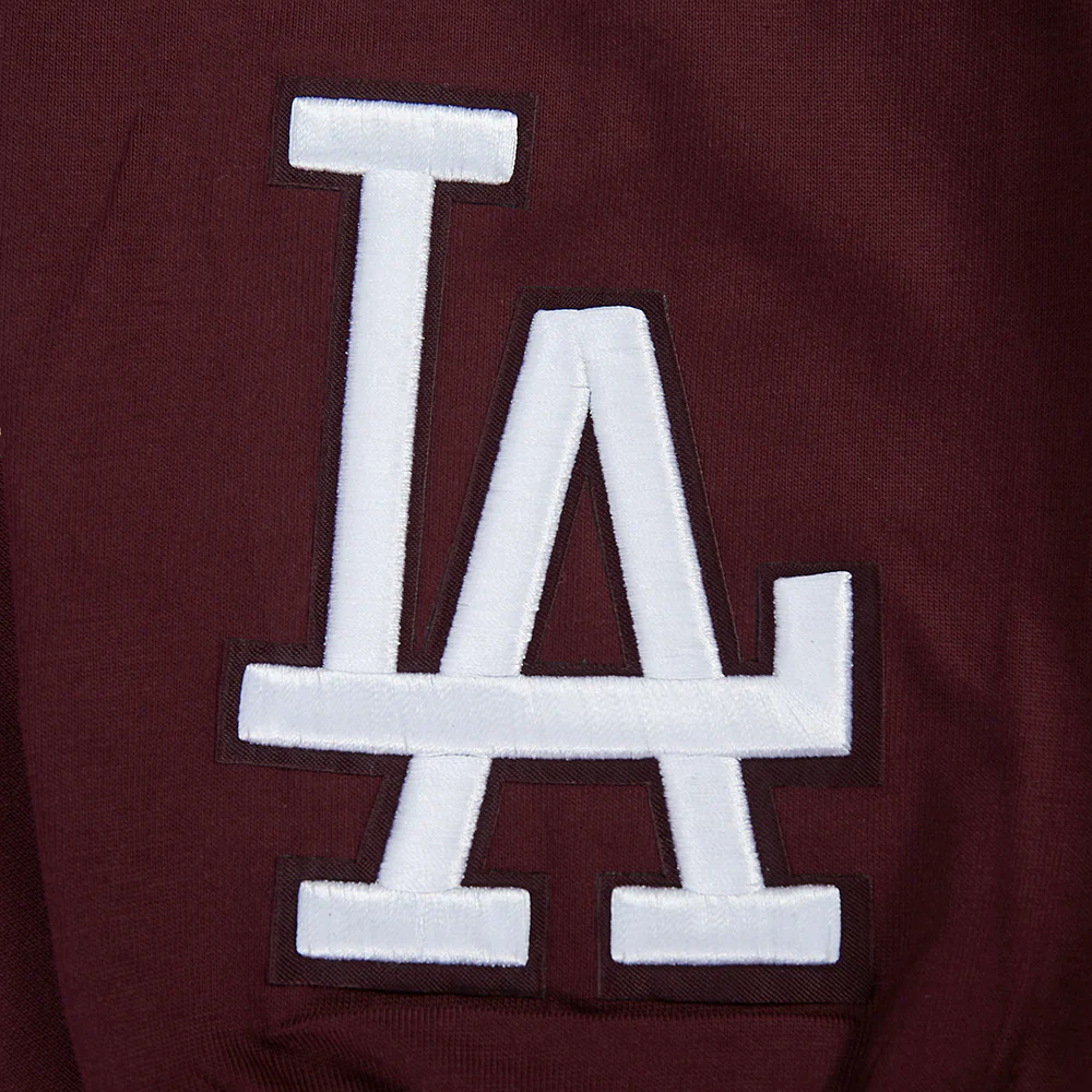 MLB LOS ANGELES DODGERS WINGSPAN MEN'S DROP SHOULDER LS TEE V2 (WINE) - Image 6