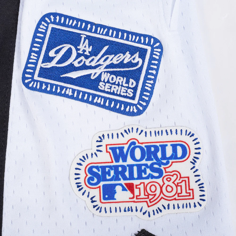 MLB LOS ANGELES DODGERS DIY PICK STITCH MEN'S DOUBLE KNIT 2.0 SHORT (BLACK) - Image 13