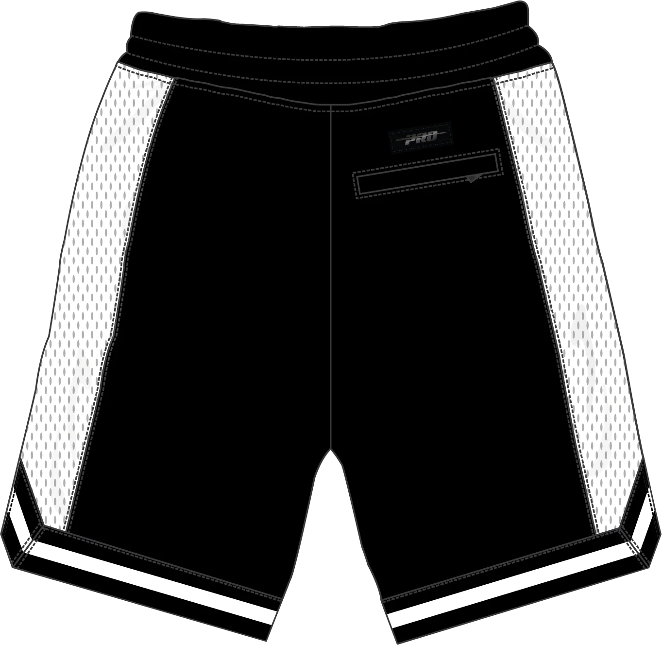 MLB LOS ANGELES DODGERS DIY PICK STITCH MEN'S DOUBLE KNIT 2.0 SHORT (BLACK) - Image 16
