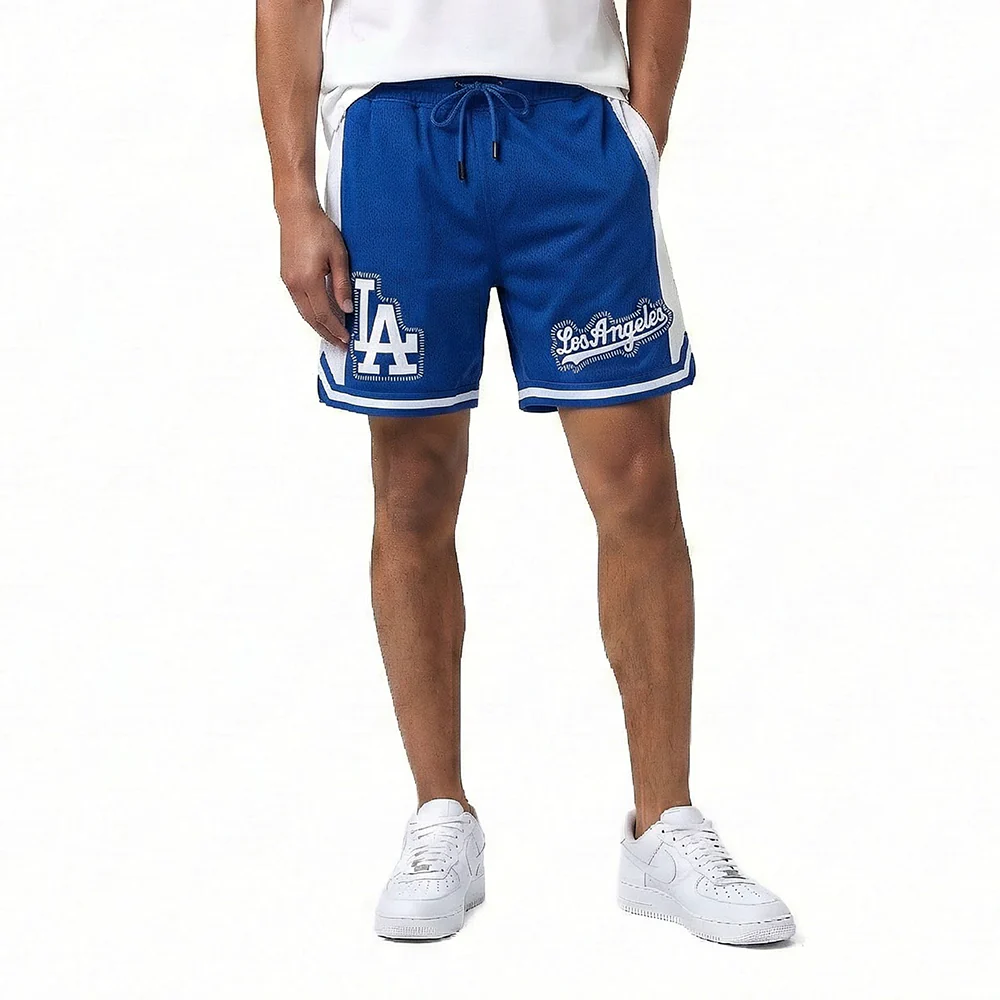 MLB LOS ANGELES DODGERS DIY PICK STITCH MEN'S DOUBLE KNIT 2.0 SHORT (DODGER BLUE)