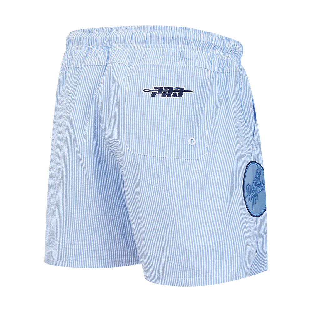MLB LOS ANGELES DODGERS COUNTRY CLUB MEN'S SEERSUCKER SHORT (SEERSUCKER BLUE) - Image 3