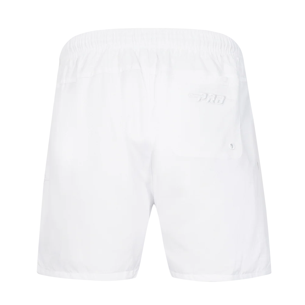 MLB LOS ANGELES DODGERS WHITE OUT MEN'S WOVEN SHORT (WHITE) - Image 4