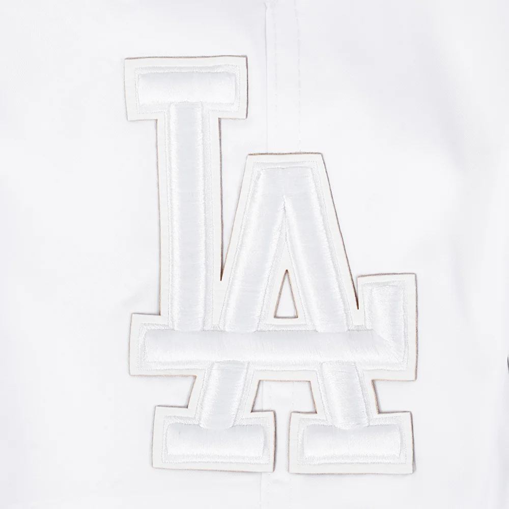 MLB LOS ANGELES DODGERS WHITE OUT MEN'S WOVEN SHORT (WHITE) - Image 5