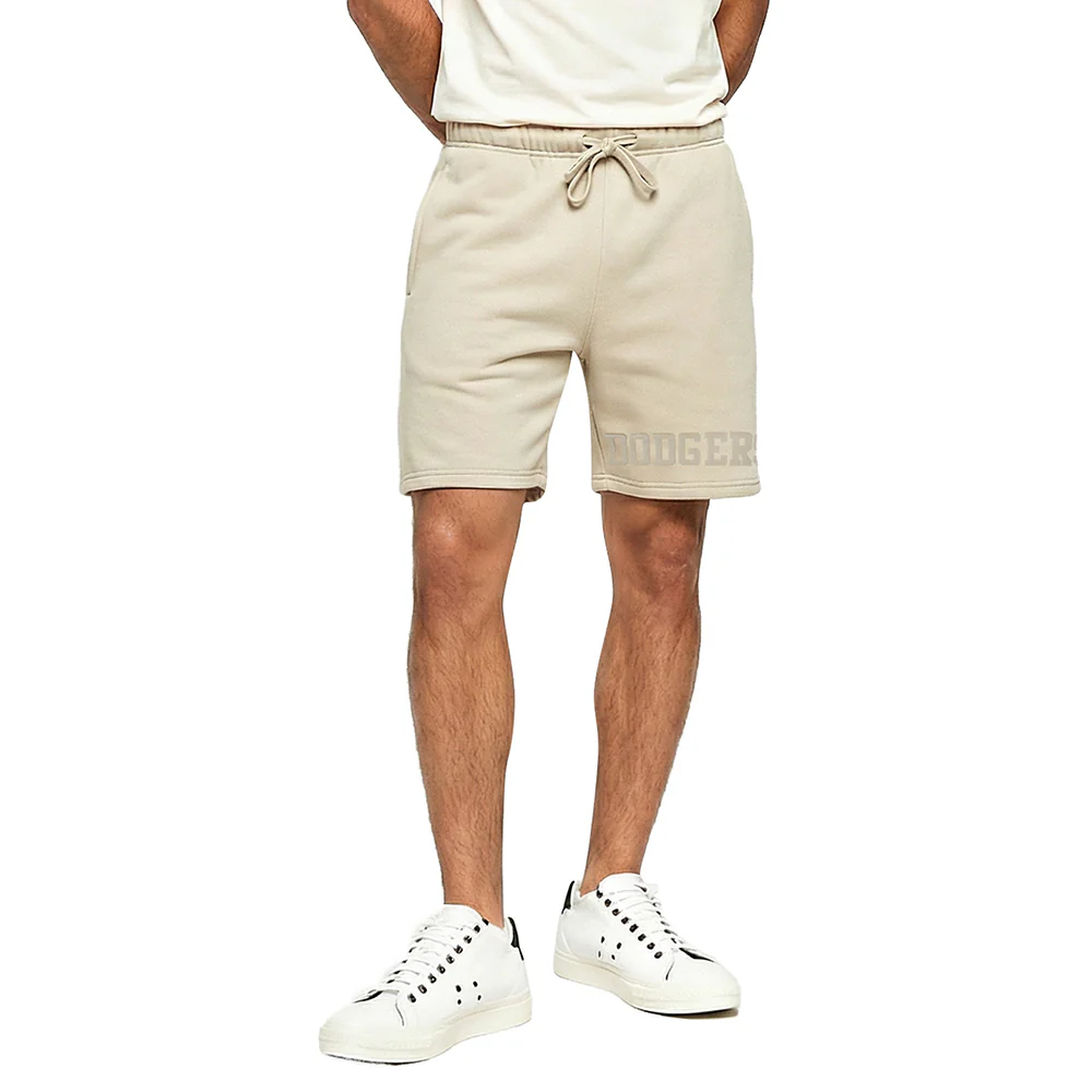 MLB LOS ANGELES DODGERS WINGSPAN MEN'S FLC SHORT (TAUPE) - Image 2