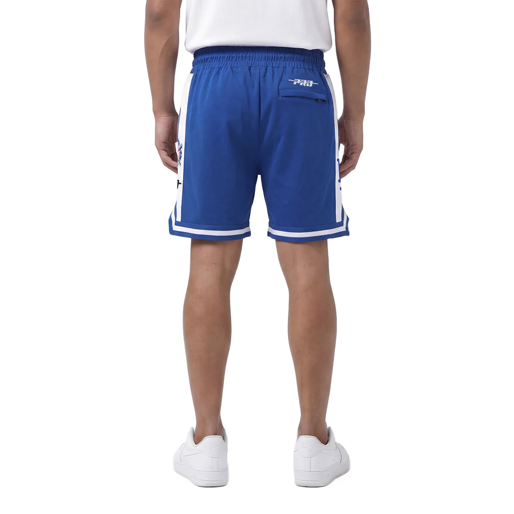 MLB LOS ANGELES DODGERS LETTERMAN MEN'S ATHLETIC SHORT (DODGER BLUE) - Image 2