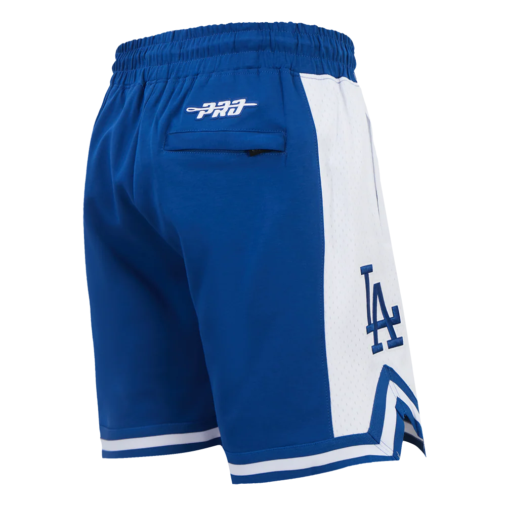 MLB LOS ANGELES DODGERS LETTERMAN MEN'S ATHLETIC SHORT (DODGER BLUE) - Image 5