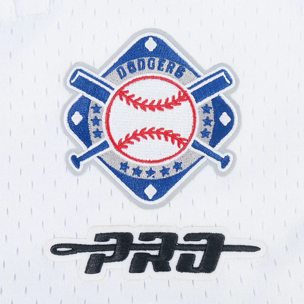 MLB LOS ANGELES DODGERS LETTERMAN MEN'S ATHLETIC SHORT (DODGER BLUE) - Image 7